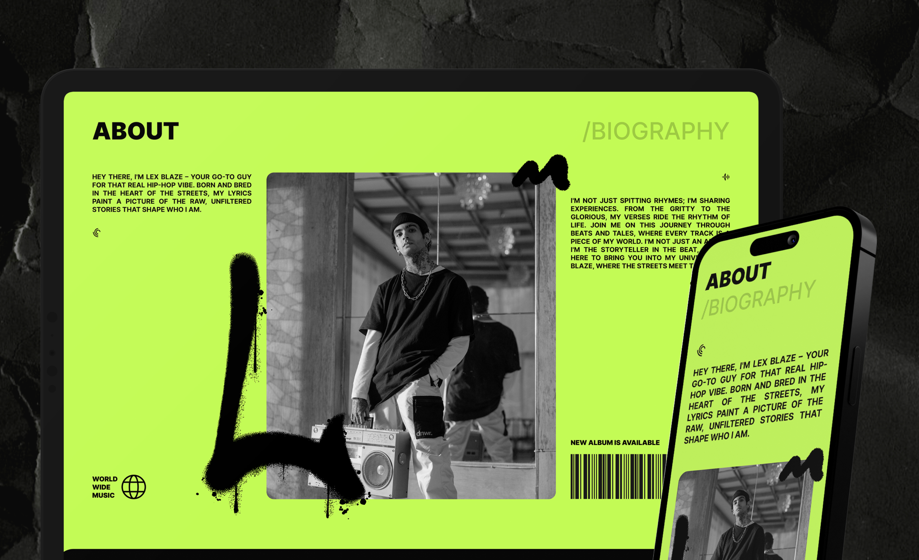 Music Pro About Page